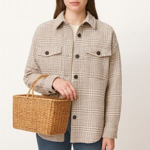 Plaid Utility Jacket